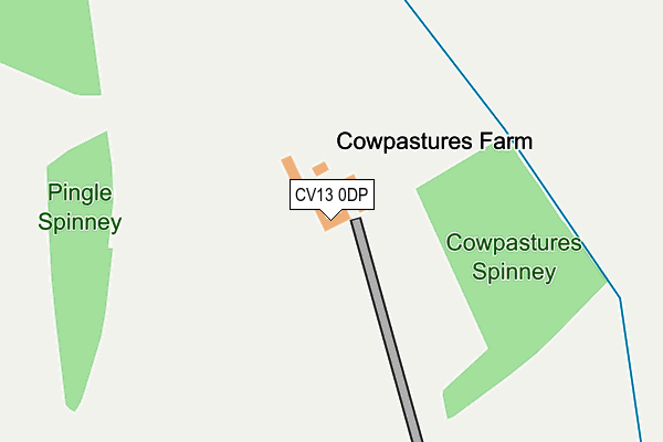 CV13 0DP map - OS OpenMap – Local (Ordnance Survey) CV13 0DP map - OS OpenMap – Local (Ordnance Survey)