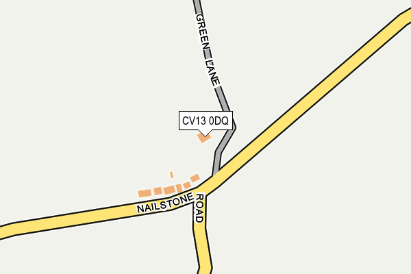 CV13 0DQ map - OS OpenMap – Local (Ordnance Survey) CV13 0DQ map - OS OpenMap – Local (Ordnance Survey)
