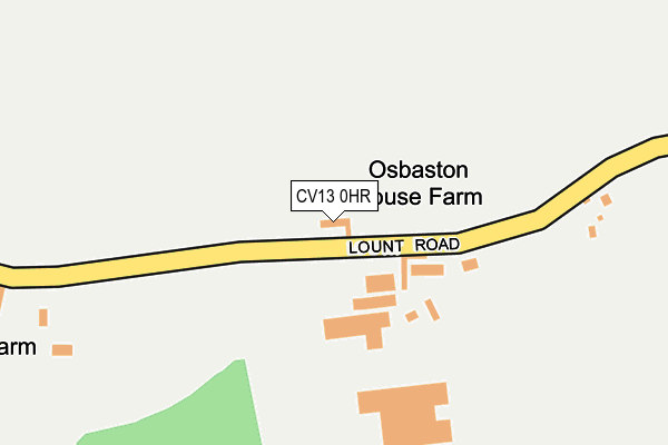 CV13 0HR map - OS OpenMap – Local (Ordnance Survey) CV13 0HR map - OS OpenMap – Local (Ordnance Survey)