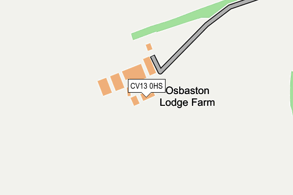 CV13 0HS map - OS OpenMap – Local (Ordnance Survey) CV13 0HS map - OS OpenMap – Local (Ordnance Survey)