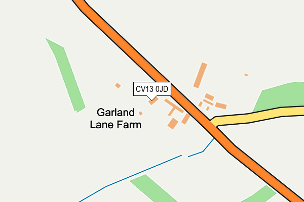 CV13 0JD map - OS OpenMap – Local (Ordnance Survey) CV13 0JD map - OS OpenMap – Local (Ordnance Survey)