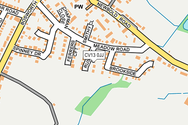 CV13 0JJ map - OS OpenMap – Local (Ordnance Survey) CV13 0JJ map - OS OpenMap – Local (Ordnance Survey)