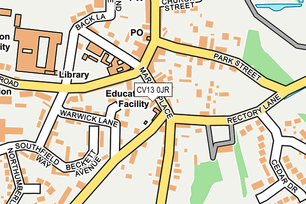 CV13 0JR map - OS OpenMap – Local (Ordnance Survey) CV13 0JR map - OS OpenMap – Local (Ordnance Survey)