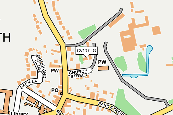 CV13 0LG map - OS OpenMap – Local (Ordnance Survey) CV13 0LG map - OS OpenMap – Local (Ordnance Survey)