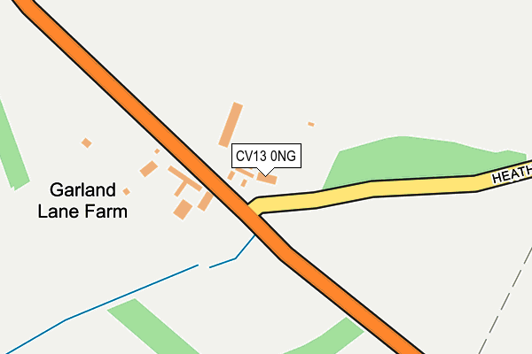 CV13 0NG map - OS OpenMap – Local (Ordnance Survey) CV13 0NG map - OS OpenMap – Local (Ordnance Survey)