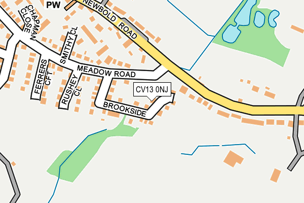 CV13 0NJ map - OS OpenMap – Local (Ordnance Survey) CV13 0NJ map - OS OpenMap – Local (Ordnance Survey)