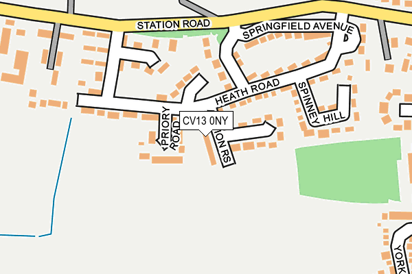 CV13 0NY map - OS OpenMap – Local (Ordnance Survey) CV13 0NY map - OS OpenMap – Local (Ordnance Survey)