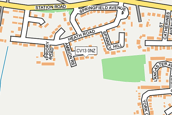 CV13 0NZ map - OS OpenMap – Local (Ordnance Survey) CV13 0NZ map - OS OpenMap – Local (Ordnance Survey)