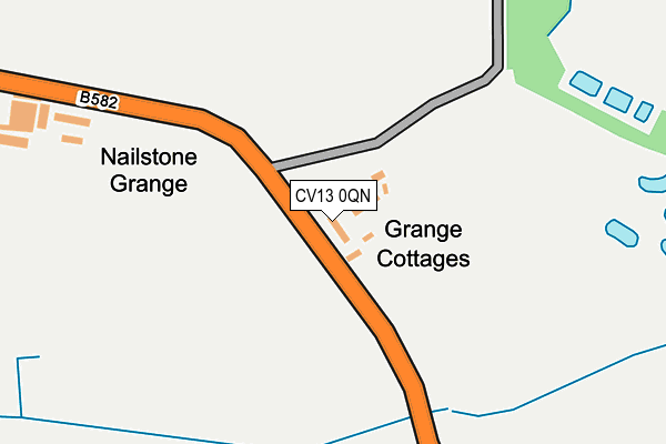 CV13 0QN map - OS OpenMap – Local (Ordnance Survey) CV13 0QN map - OS OpenMap – Local (Ordnance Survey)