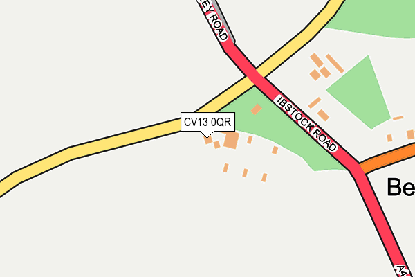 CV13 0QR map - OS OpenMap – Local (Ordnance Survey) CV13 0QR map - OS OpenMap – Local (Ordnance Survey)