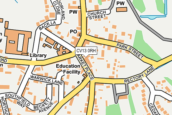 CV13 0RH map - OS OpenMap – Local (Ordnance Survey) CV13 0RH map - OS OpenMap – Local (Ordnance Survey)