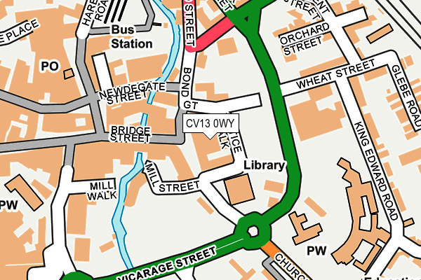 CV13 0WY map - OS OpenMap – Local (Ordnance Survey) CV13 0WY map - OS OpenMap – Local (Ordnance Survey)