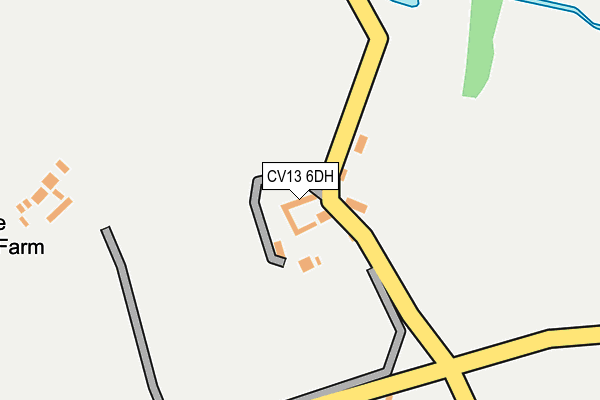 CV13 6DH map - OS OpenMap – Local (Ordnance Survey) CV13 6DH map - OS OpenMap – Local (Ordnance Survey)