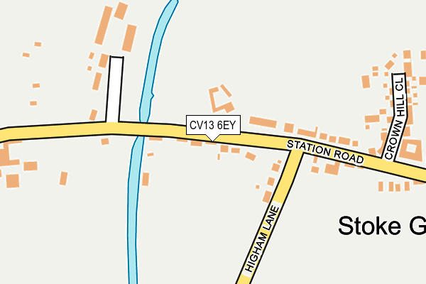 CV13 6EY map - OS OpenMap – Local (Ordnance Survey) CV13 6EY map - OS OpenMap – Local (Ordnance Survey)