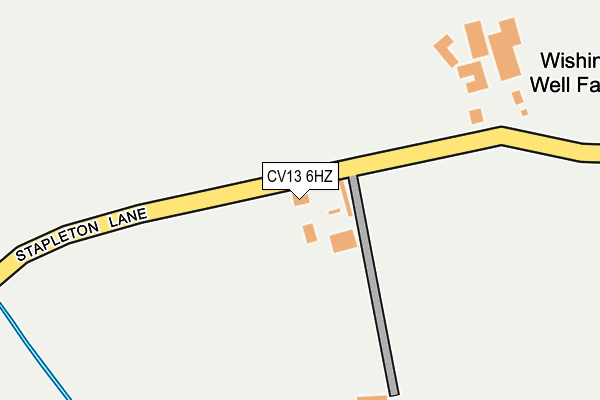 CV13 6HZ map - OS OpenMap – Local (Ordnance Survey) CV13 6HZ map - OS OpenMap – Local (Ordnance Survey)