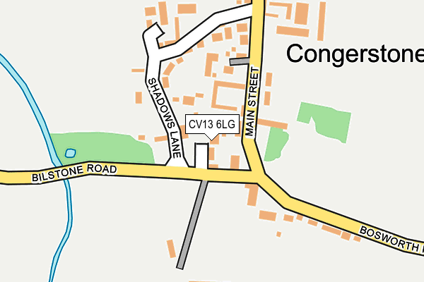 CV13 6LG map - OS OpenMap – Local (Ordnance Survey) CV13 6LG map - OS OpenMap – Local (Ordnance Survey)