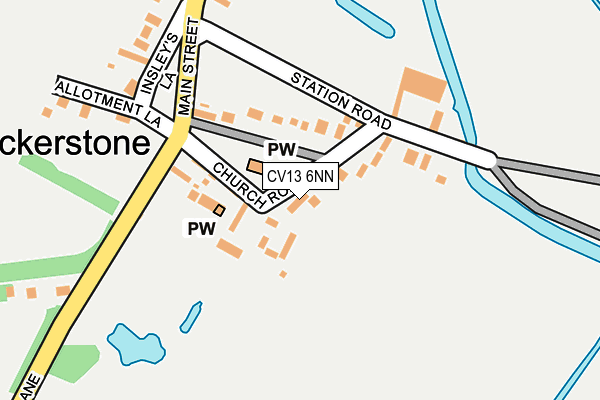 CV13 6NN map - OS OpenMap – Local (Ordnance Survey) CV13 6NN map - OS OpenMap – Local (Ordnance Survey)