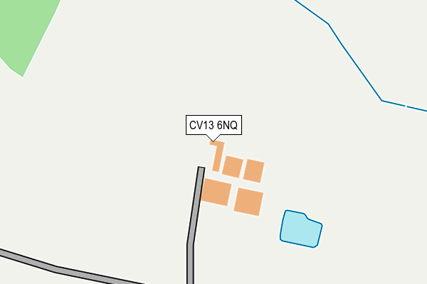 CV13 6NQ map - OS OpenMap – Local (Ordnance Survey) CV13 6NQ map - OS OpenMap – Local (Ordnance Survey)
