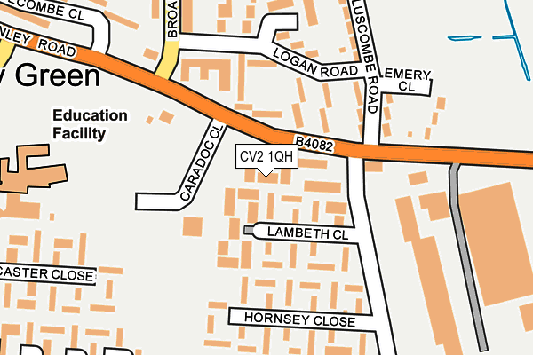 CV2 1QH map - OS OpenMap – Local (Ordnance Survey) CV2 1QH map - OS OpenMap – Local (Ordnance Survey)