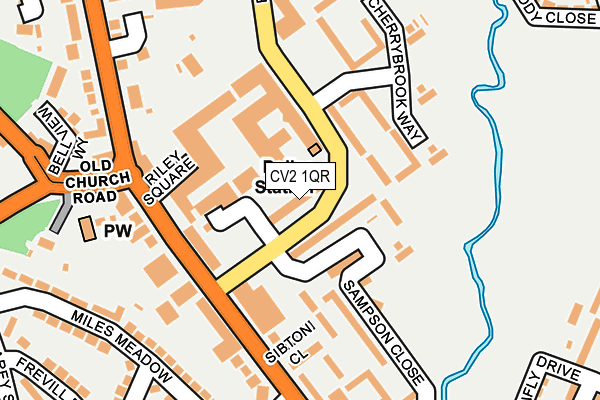 CV2 1QR map - OS OpenMap – Local (Ordnance Survey) CV2 1QR map - OS OpenMap – Local (Ordnance Survey)