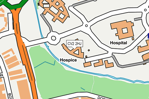 CV2 2HJ map - OS OpenMap – Local (Ordnance Survey) CV2 2HJ map - OS OpenMap – Local (Ordnance Survey)