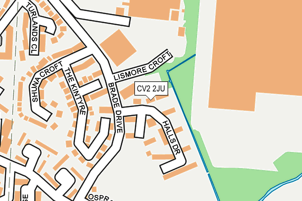 CV2 2JU map - OS OpenMap – Local (Ordnance Survey) CV2 2JU map - OS OpenMap – Local (Ordnance Survey)