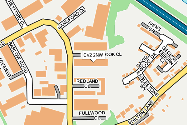 CV2 2NW map - OS OpenMap – Local (Ordnance Survey) CV2 2NW map - OS OpenMap – Local (Ordnance Survey)
