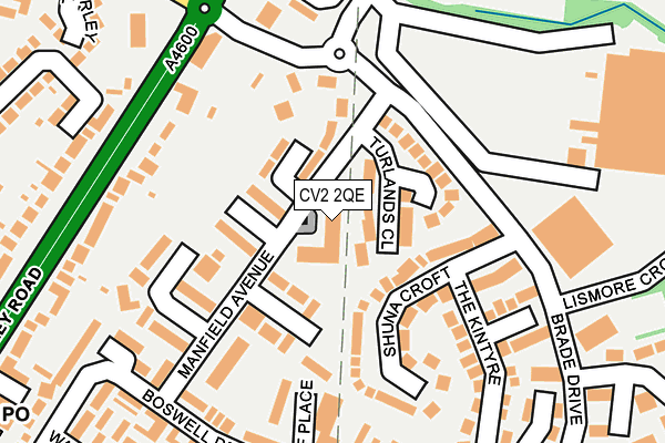 CV2 2QE map - OS OpenMap – Local (Ordnance Survey) CV2 2QE map - OS OpenMap – Local (Ordnance Survey)