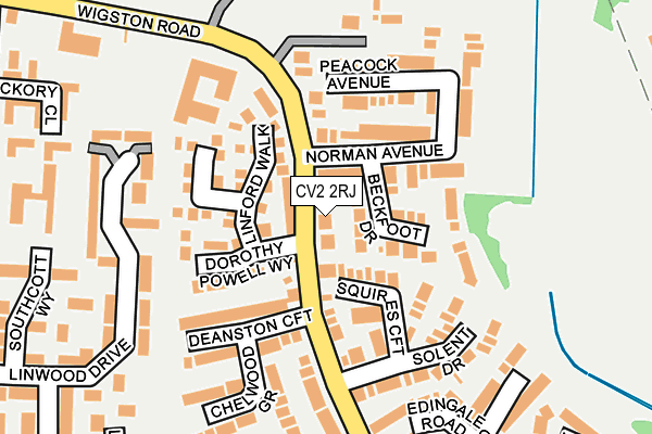 CV2 2RJ map - OS OpenMap – Local (Ordnance Survey) CV2 2RJ map - OS OpenMap – Local (Ordnance Survey)