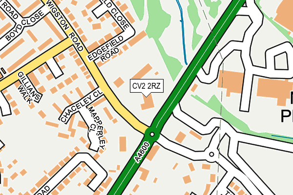 CV2 2RZ map - OS OpenMap – Local (Ordnance Survey) CV2 2RZ map - OS OpenMap – Local (Ordnance Survey)