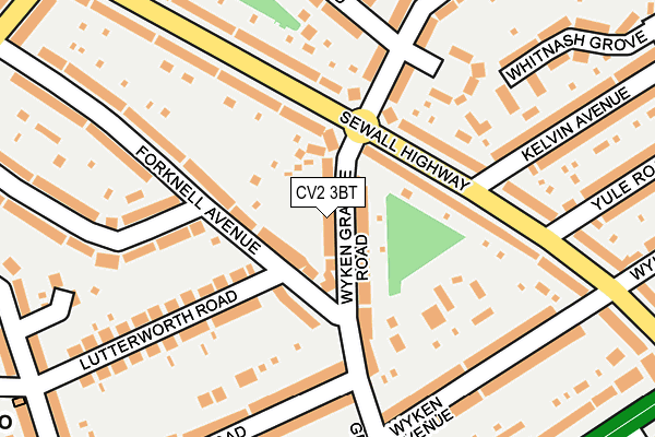CV2 3BT map - OS OpenMap – Local (Ordnance Survey) CV2 3BT map - OS OpenMap – Local (Ordnance Survey)