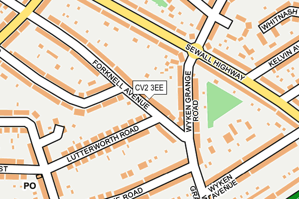 CV2 3EE map - OS OpenMap – Local (Ordnance Survey) CV2 3EE map - OS OpenMap – Local (Ordnance Survey)