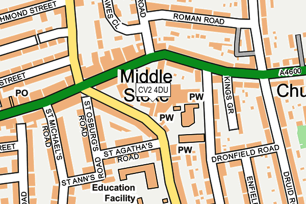 CV2 4DU map - OS OpenMap – Local (Ordnance Survey) CV2 4DU map - OS OpenMap – Local (Ordnance Survey)