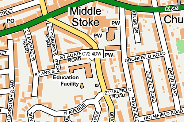 CV2 4DW map - OS OpenMap – Local (Ordnance Survey) CV2 4DW map - OS OpenMap – Local (Ordnance Survey)