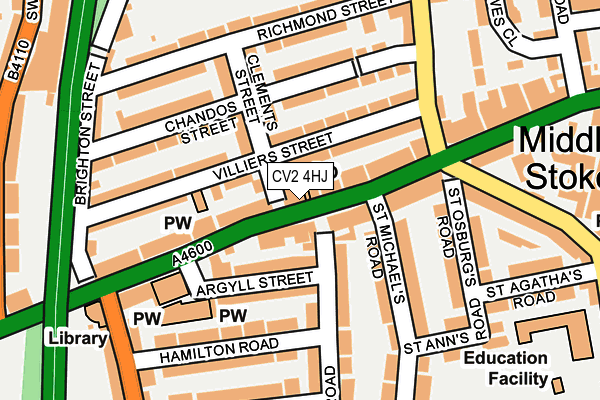 CV2 4HJ map - OS OpenMap – Local (Ordnance Survey) CV2 4HJ map - OS OpenMap – Local (Ordnance Survey)