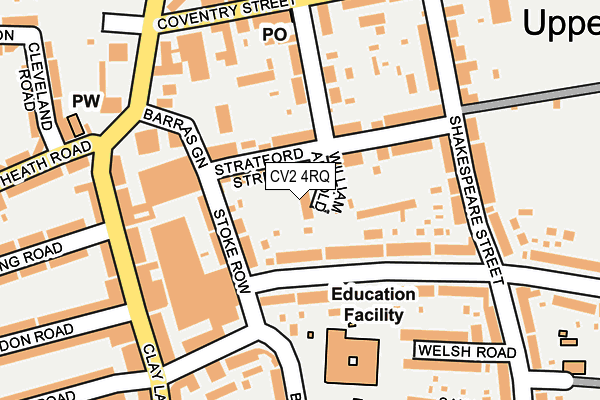 CV2 4RQ map - OS OpenMap – Local (Ordnance Survey) CV2 4RQ map - OS OpenMap – Local (Ordnance Survey)