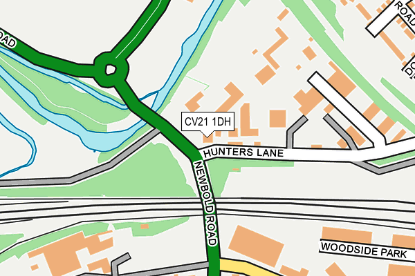 CV21 1DH map - OS OpenMap – Local (Ordnance Survey) CV21 1DH map - OS OpenMap – Local (Ordnance Survey)