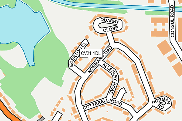 CV21 1DL map - OS OpenMap – Local (Ordnance Survey) CV21 1DL map - OS OpenMap – Local (Ordnance Survey)