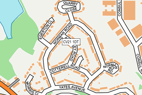CV21 1DT map - OS OpenMap – Local (Ordnance Survey) CV21 1DT map - OS OpenMap – Local (Ordnance Survey)
