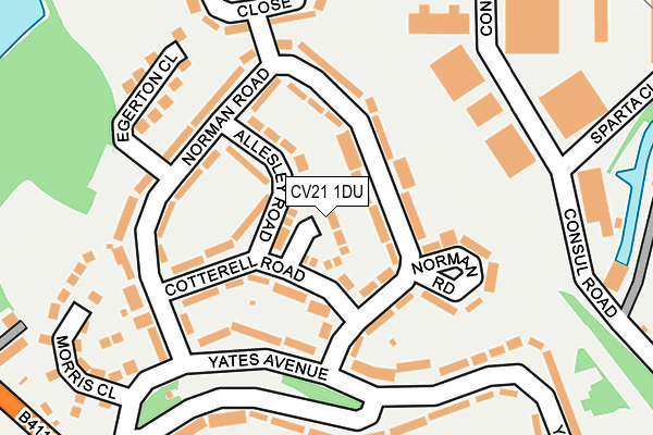 CV21 1DU map - OS OpenMap – Local (Ordnance Survey) CV21 1DU map - OS OpenMap – Local (Ordnance Survey)