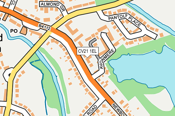 CV21 1EL map - OS OpenMap – Local (Ordnance Survey) CV21 1EL map - OS OpenMap – Local (Ordnance Survey)