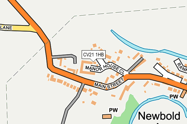 CV21 1HB map - OS OpenMap – Local (Ordnance Survey) CV21 1HB map - OS OpenMap – Local (Ordnance Survey)