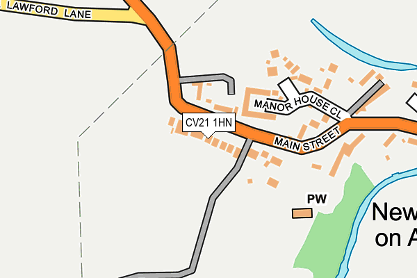 CV21 1HN map - OS OpenMap – Local (Ordnance Survey) CV21 1HN map - OS OpenMap – Local (Ordnance Survey)