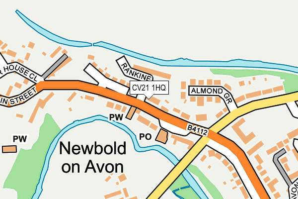 CV21 1HQ map - OS OpenMap – Local (Ordnance Survey)