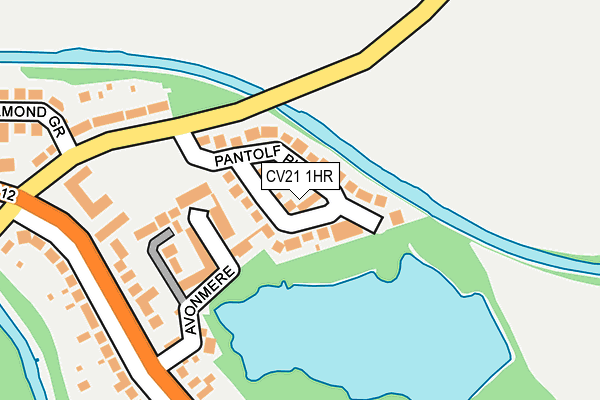 CV21 1HR map - OS OpenMap – Local (Ordnance Survey) CV21 1HR map - OS OpenMap – Local (Ordnance Survey)