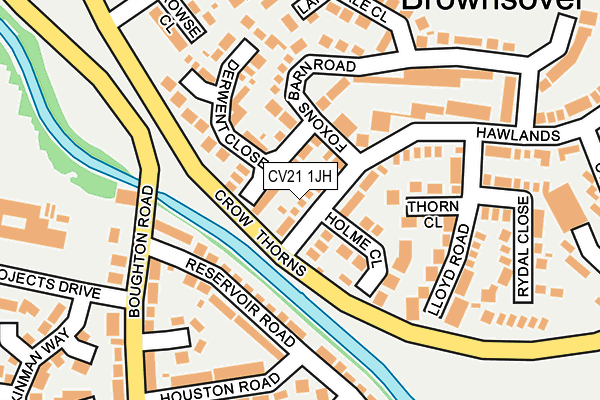 CV21 1JH map - OS OpenMap – Local (Ordnance Survey) CV21 1JH map - OS OpenMap – Local (Ordnance Survey)