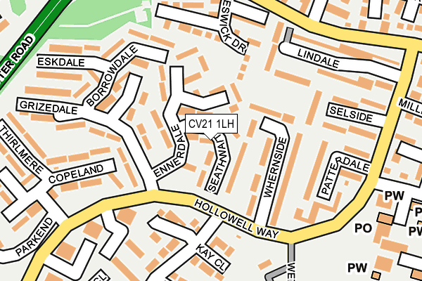 CV21 1LH map - OS OpenMap – Local (Ordnance Survey) CV21 1LH map - OS OpenMap – Local (Ordnance Survey)