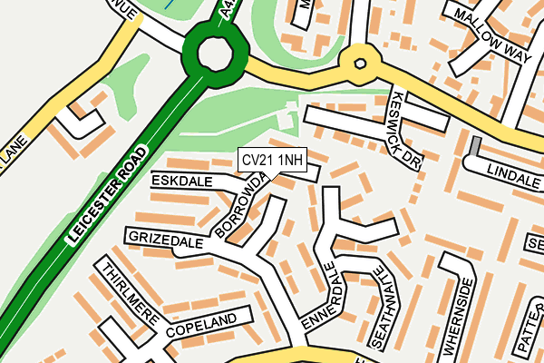CV21 1NH map - OS OpenMap – Local (Ordnance Survey) CV21 1NH map - OS OpenMap – Local (Ordnance Survey)