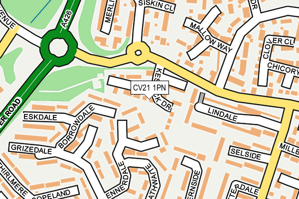 CV21 1PN map - OS OpenMap – Local (Ordnance Survey) CV21 1PN map - OS OpenMap – Local (Ordnance Survey)