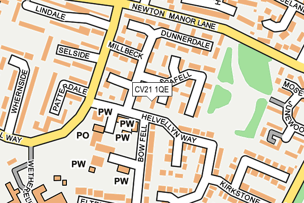 CV21 1QE map - OS OpenMap – Local (Ordnance Survey) CV21 1QE map - OS OpenMap – Local (Ordnance Survey)